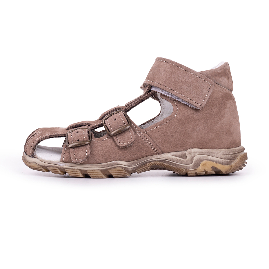 Kids’ leather sandals Zuzu Brown