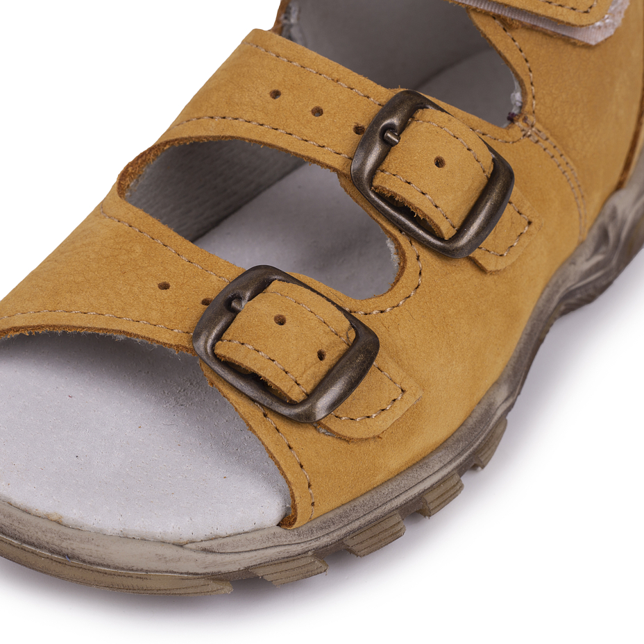 Kids’ leather sandals Zaza Yellow