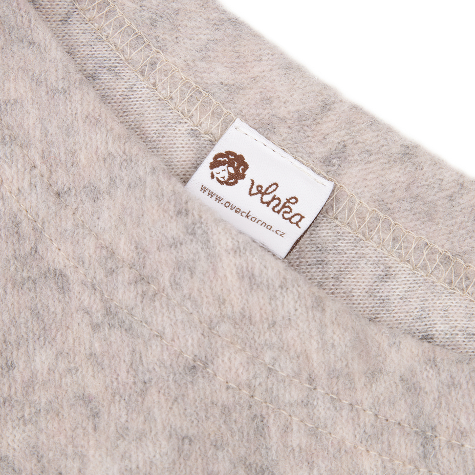 Wool poncho Light grey