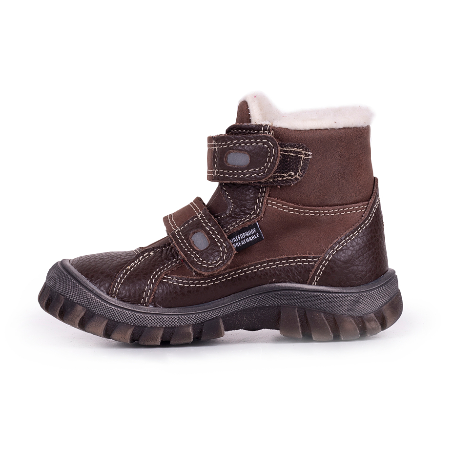 Kids’ Bobo Winter Boots with Sheep Wool Brown