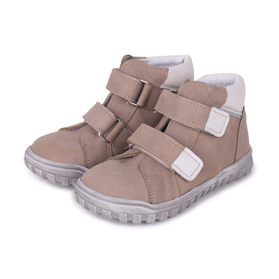 Kids’ Pepe Leather Velcro Sneakers Brown