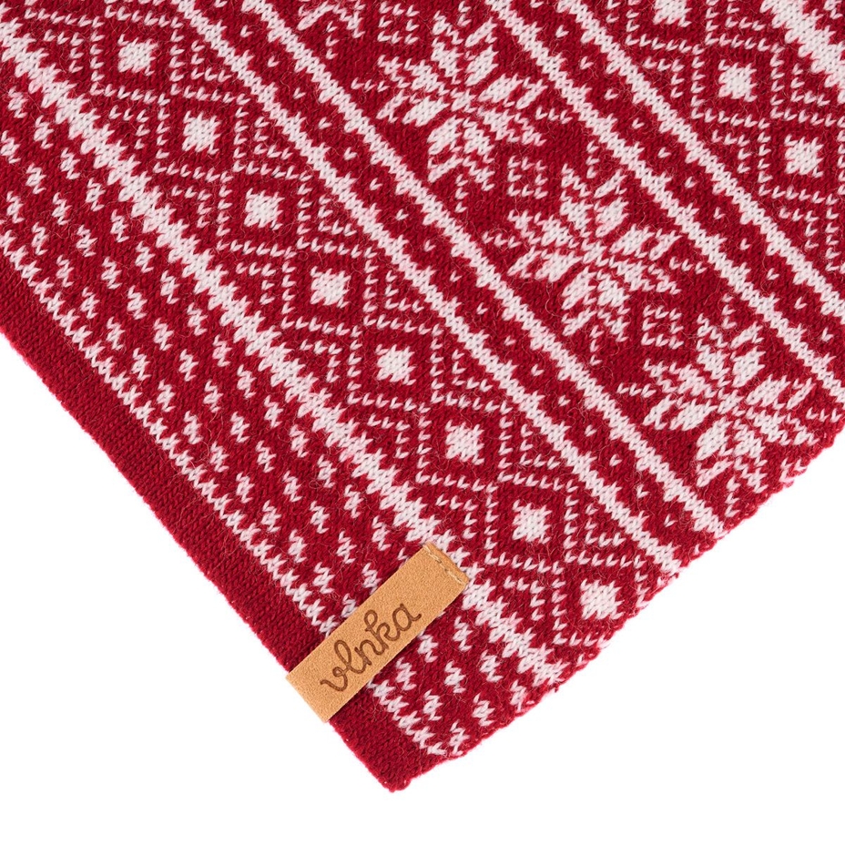 Vlnka Wool Scarf B02 Red