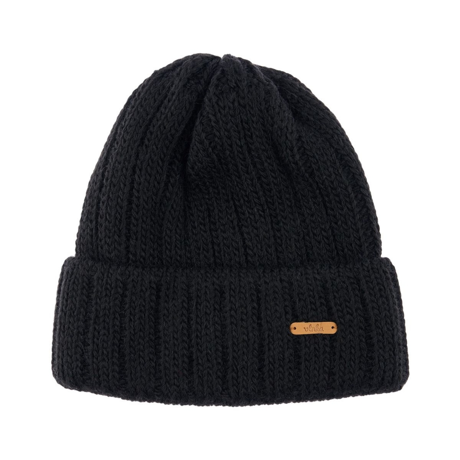 Vlnka Wool Beanie V11 Black