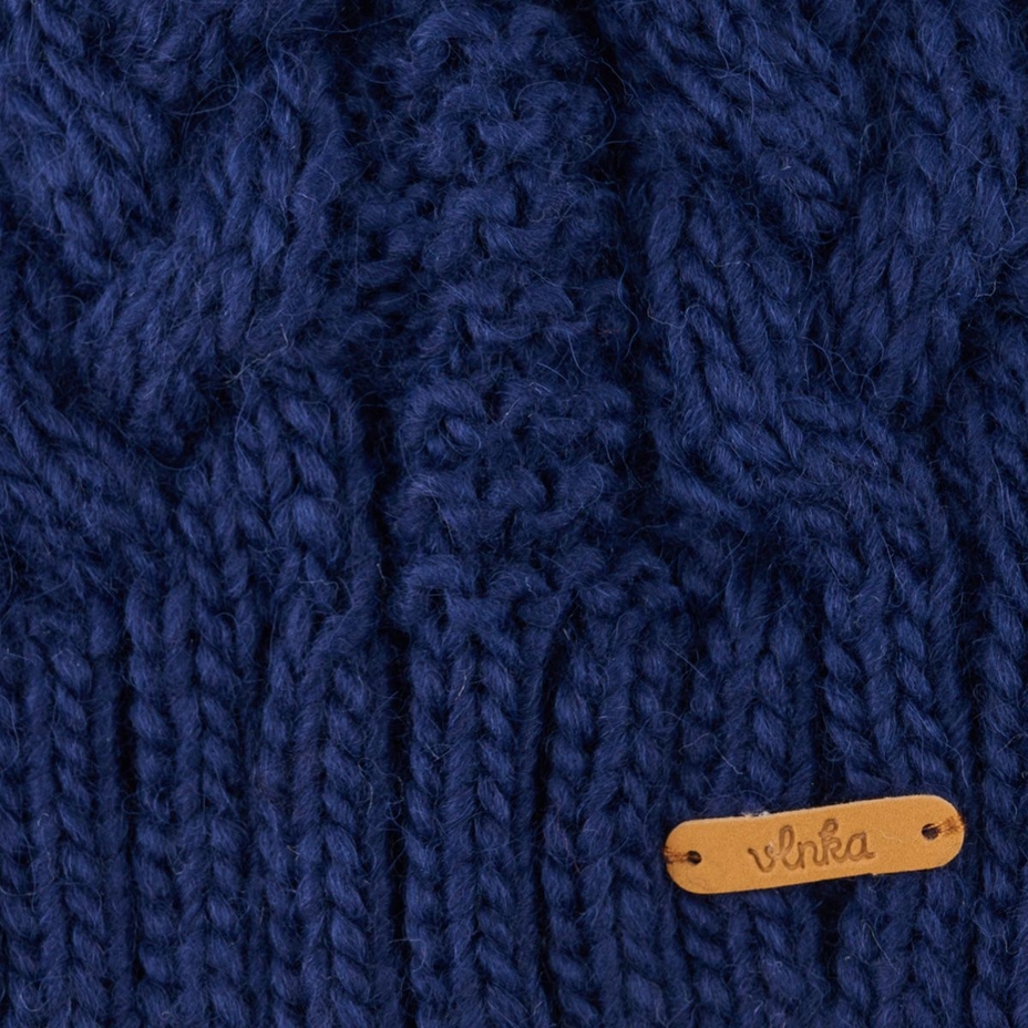 Vlnka Kids’ Wool Beanie V15 Blue