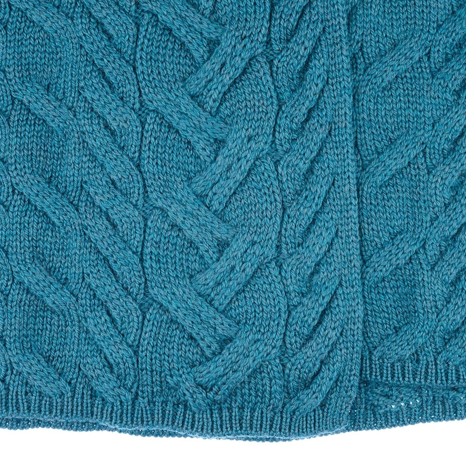 Vlnka Women's Wool Sweater S05 Blue