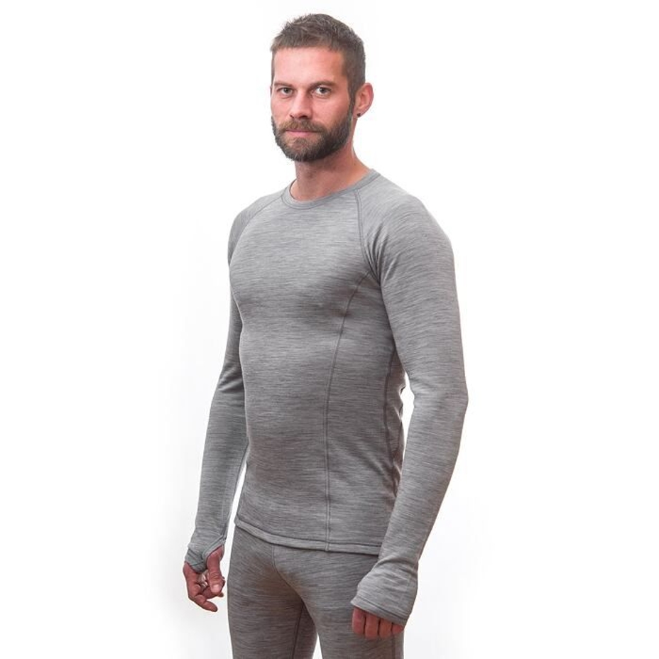 Men’s Sensor Merino Bold Performance Top Cool Grey