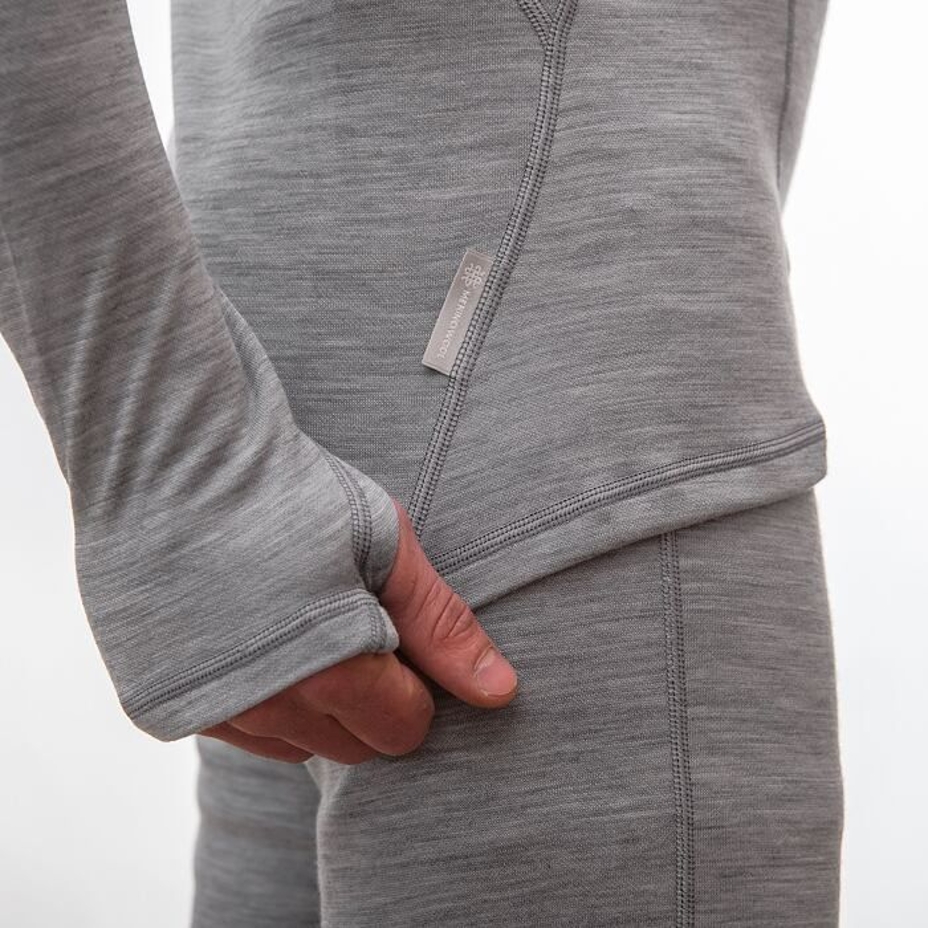 Men’s Sensor Merino Bold Performance Roll Neck Top Cool Grey