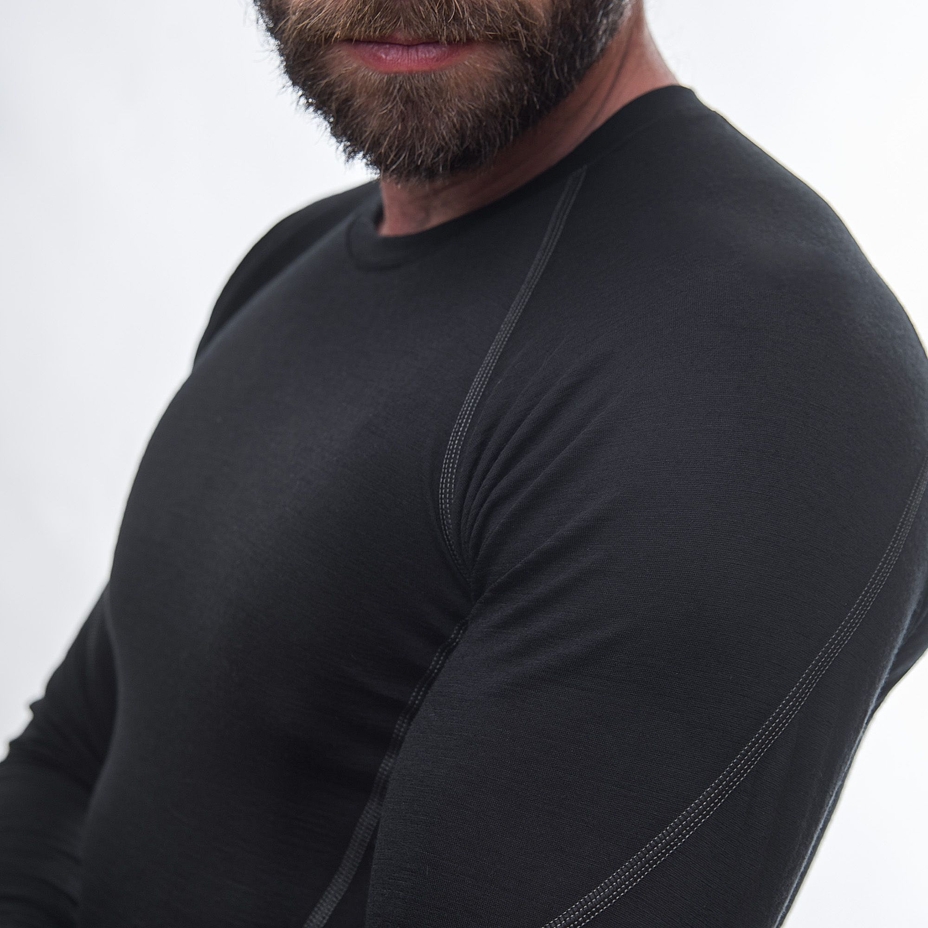 Men's Performance Sensor Merino Active Top Black