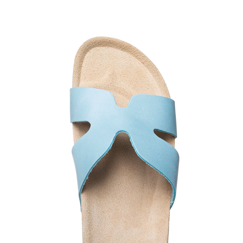 Women’s Zora Orthopaedic Cork Sliders Blue