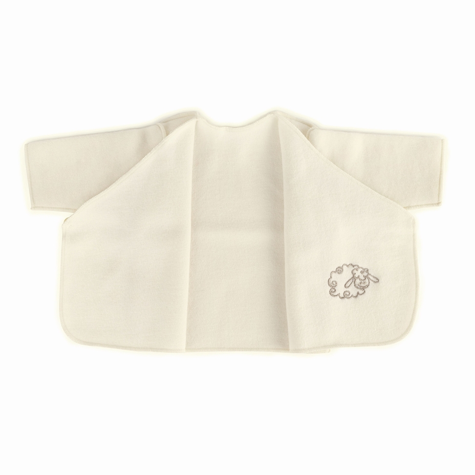 Newborn Wrap-Over Jacket White