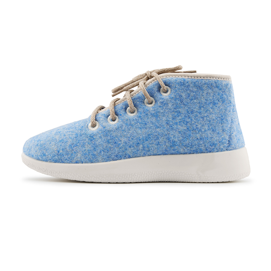 Woolee High-Top Wool Trainers Blue