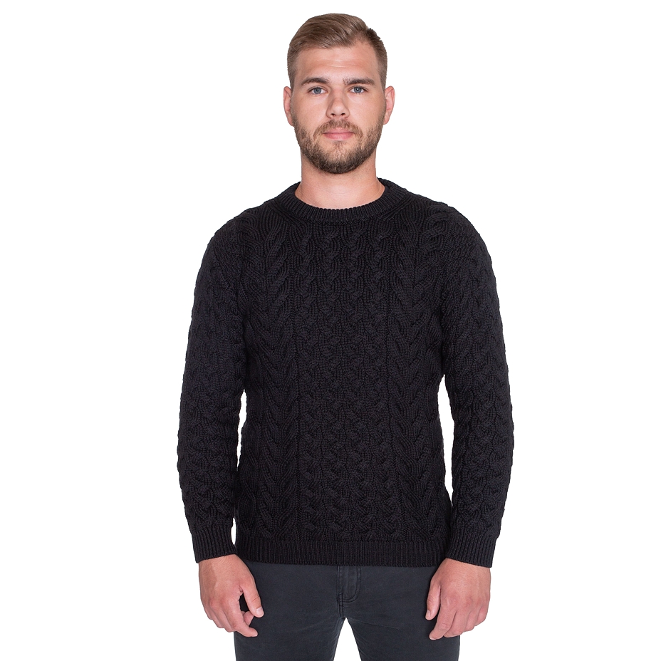 Vlnka Wool Sweater S08 Black