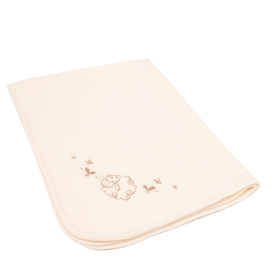 Merino Wool Baby Blanket white