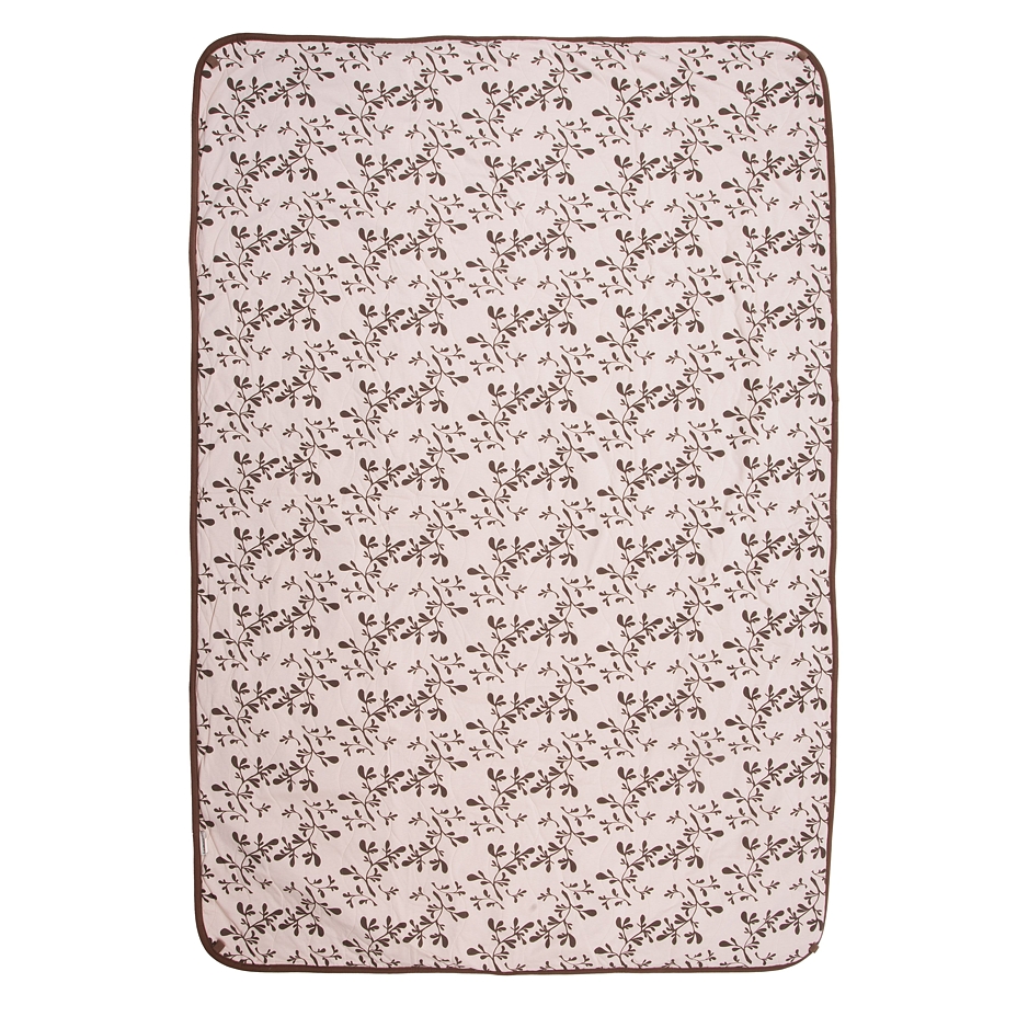 Merino wool blanket with camel wool and lining double layer brown