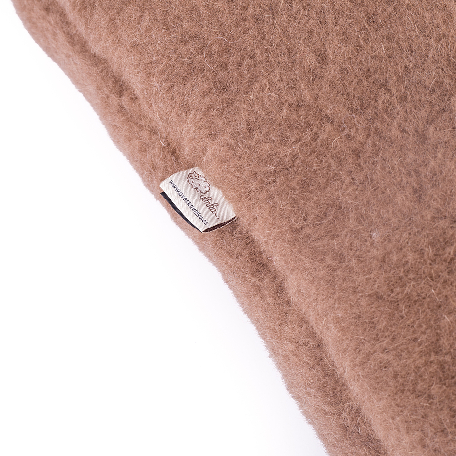 Wool Bolster Brown
