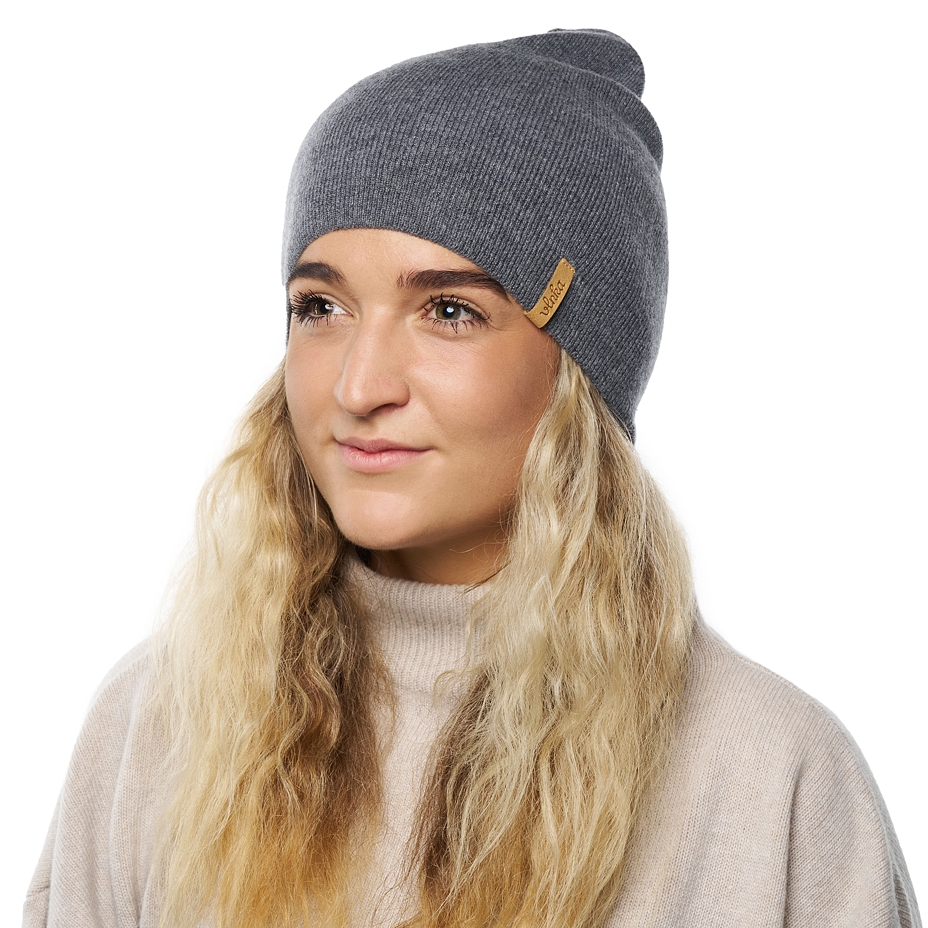Vlnka Wool Hat with Cashmere V39 Grey