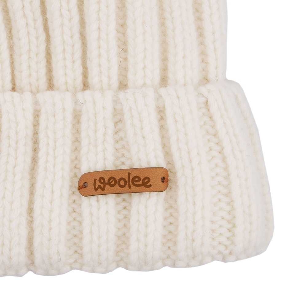Kids’ Woolee Wool Hat V38 White