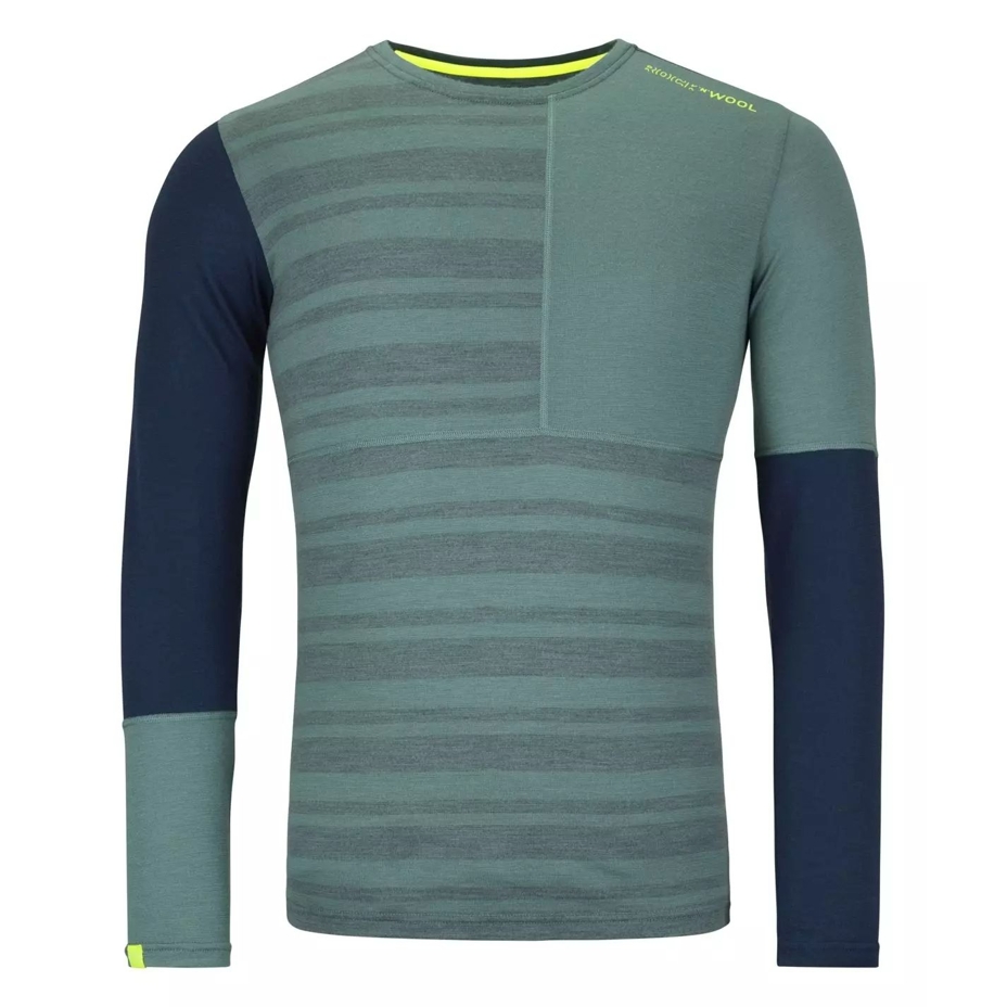 Men’s Ortovox 185 Rock'n'Wool Long Sleeve Merino Top Arctic Grey