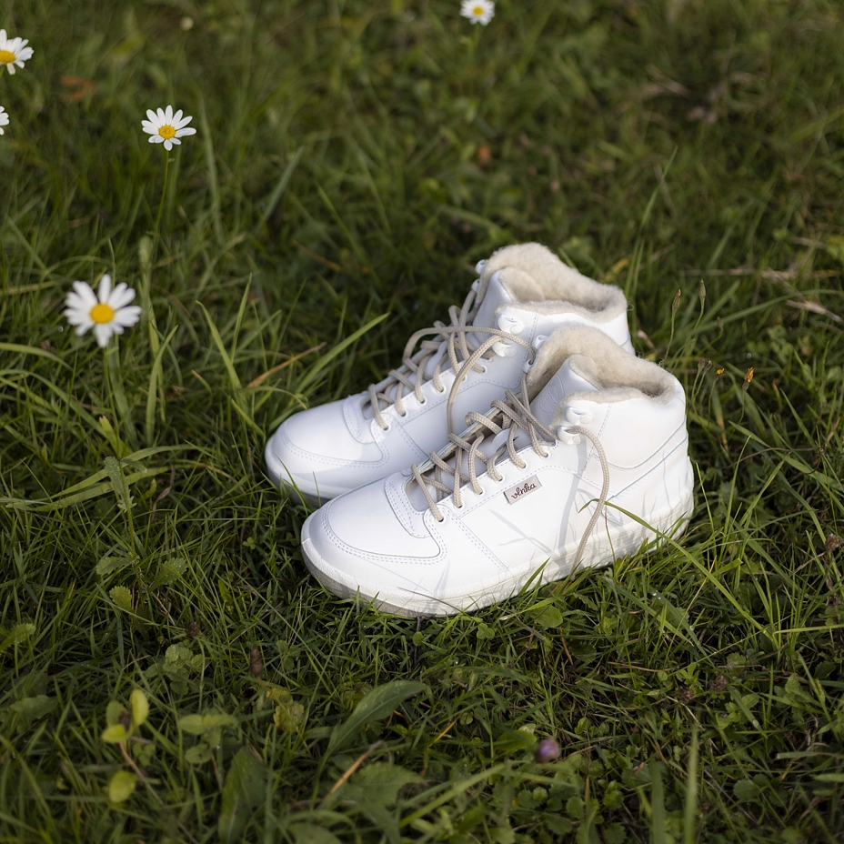 Prestige Vlnka Winter Boots with Wool Lining White