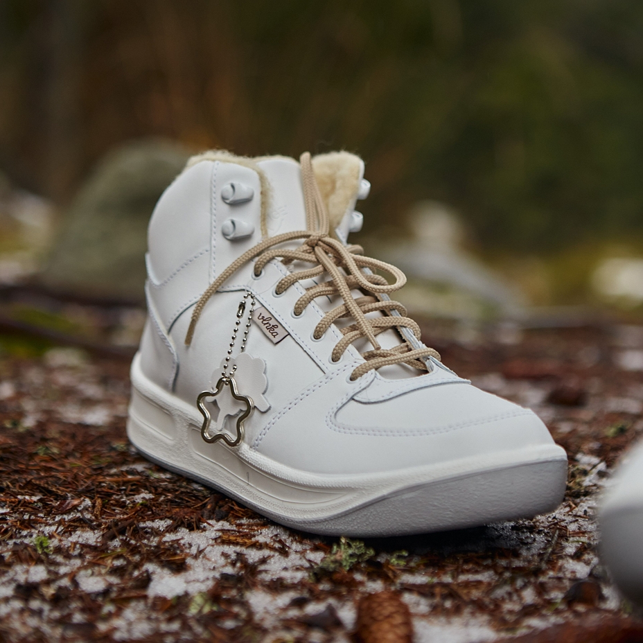 Prestige Vlnka Winter Boots with Wool Lining White