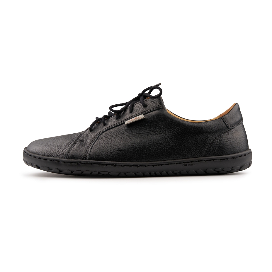 Barefoot leather sneakers Mira black