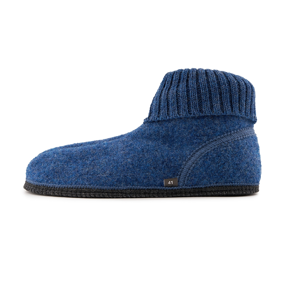Men's Adam Felt TV Slippers Blue