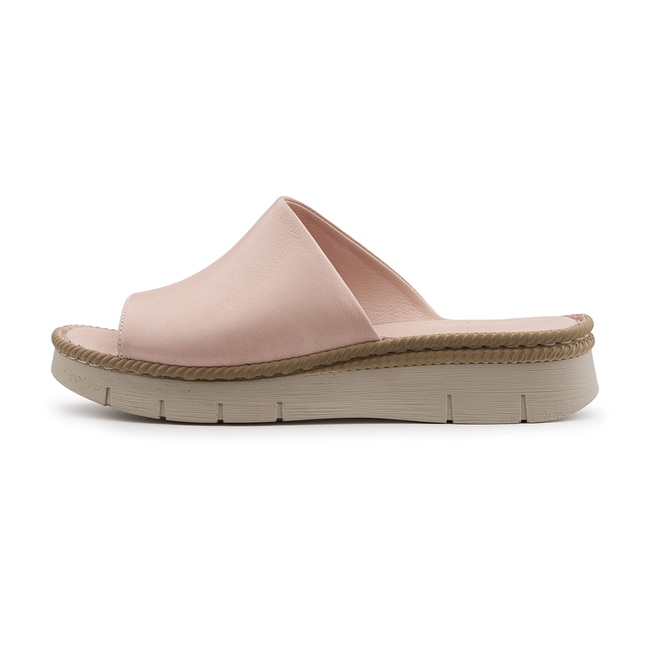 Women's leather slip-on shoes Brigita pink