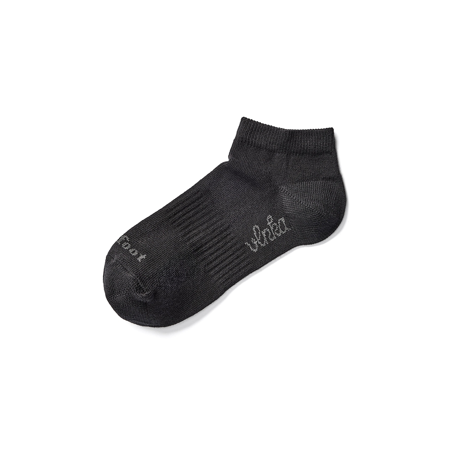 Cotton Barefoot Ankle Socks Black
