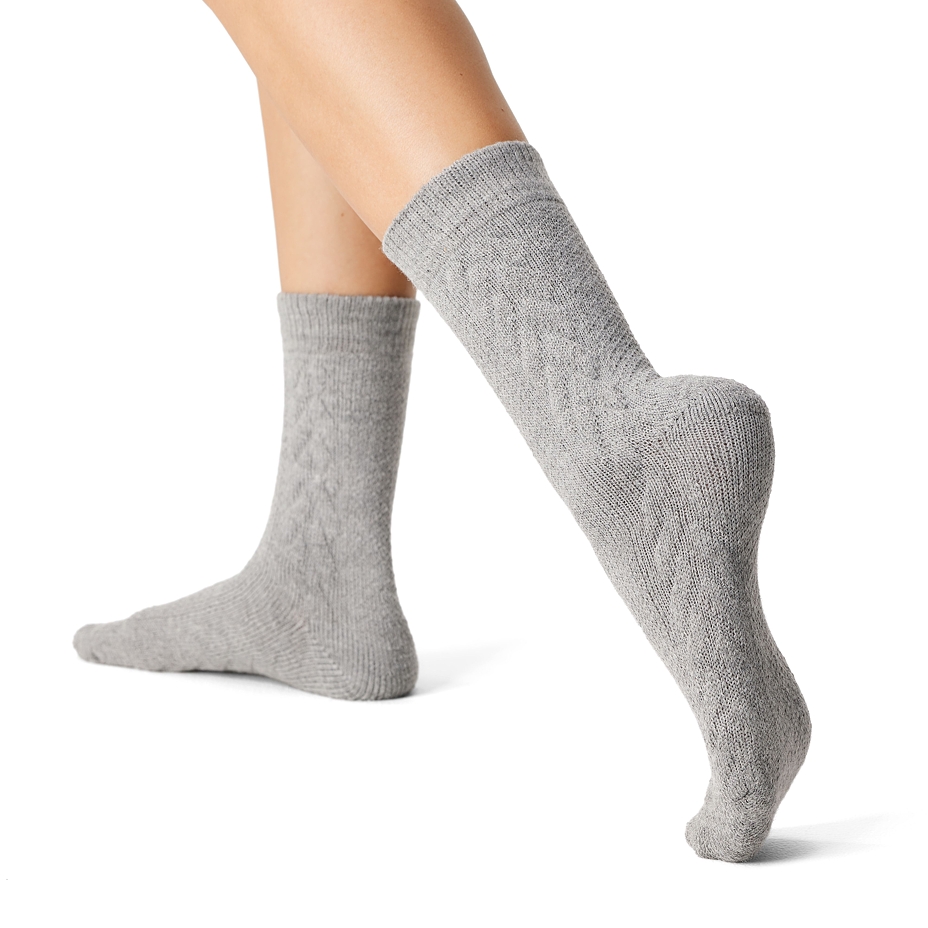 Traditional Merino Wool Socks Grey