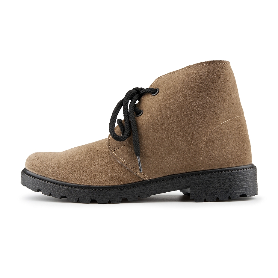 Women's Leather Winter Boots with Sheep Wool Amelie Beige