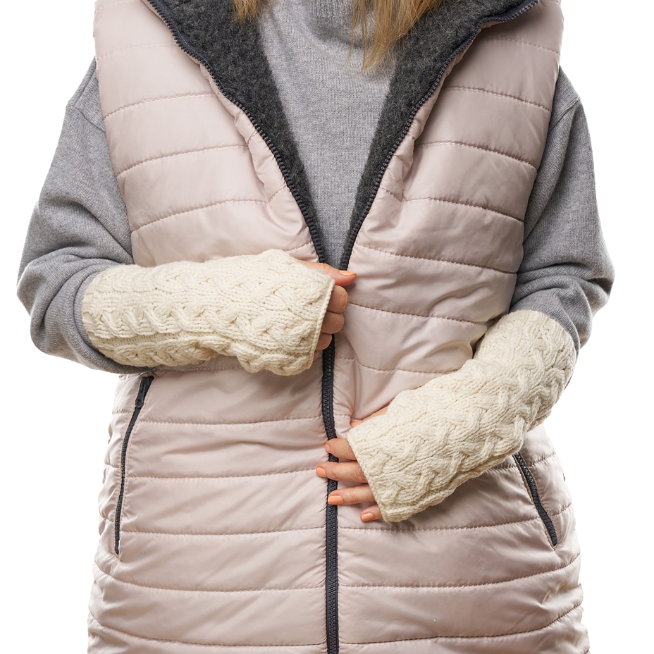 Wool winter hand warmers Supersoft Merino natural