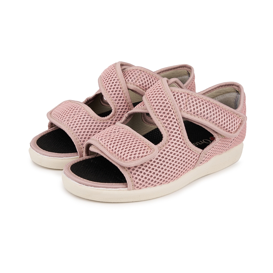 Women's breathable bandage sandals pink