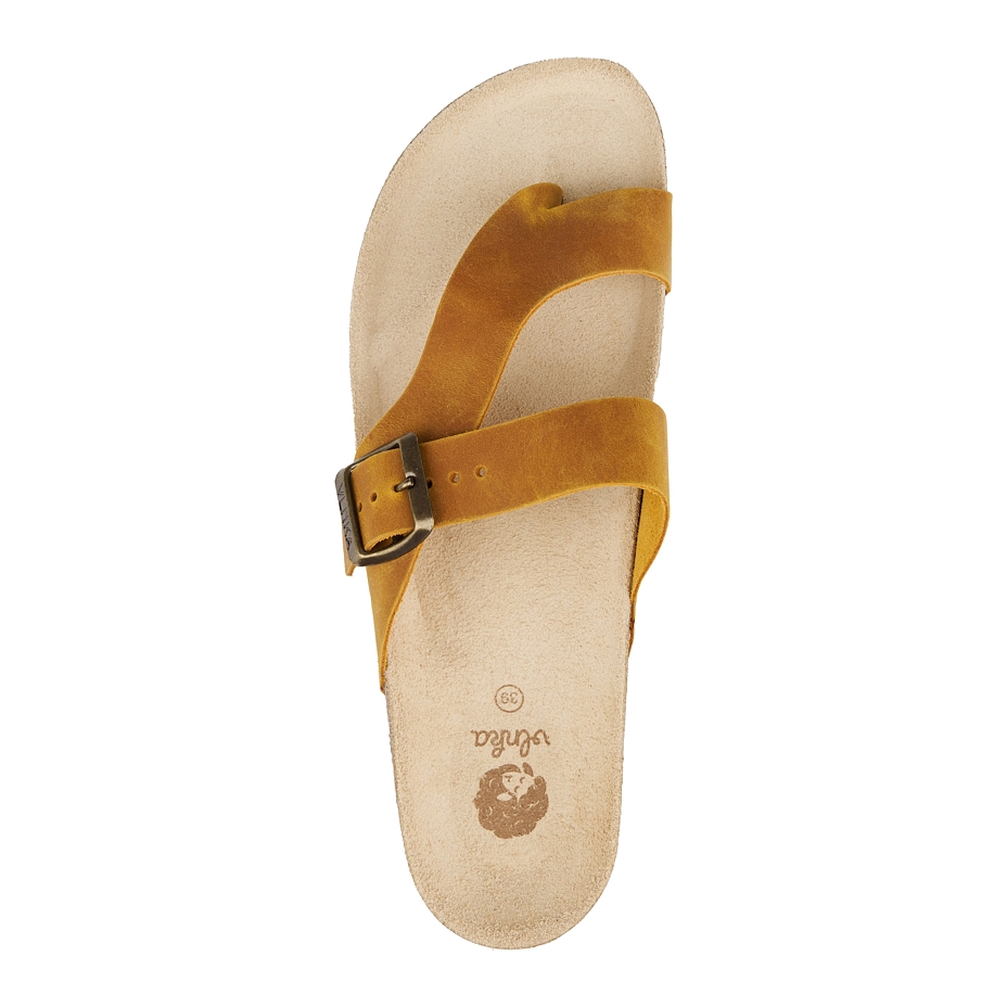 Women's cork anatomical slip-on shoes Vanda beige