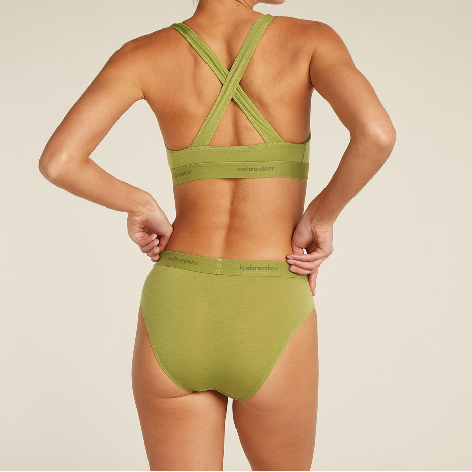 Merino panties 125 Cool-Lite Sprite Hipster Icebreaker Olive
