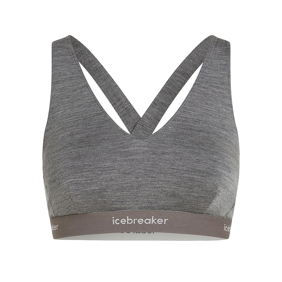 Merino bra 125 Cool-Lite Sprite Racerback Bra Icebreaker Gritstone
