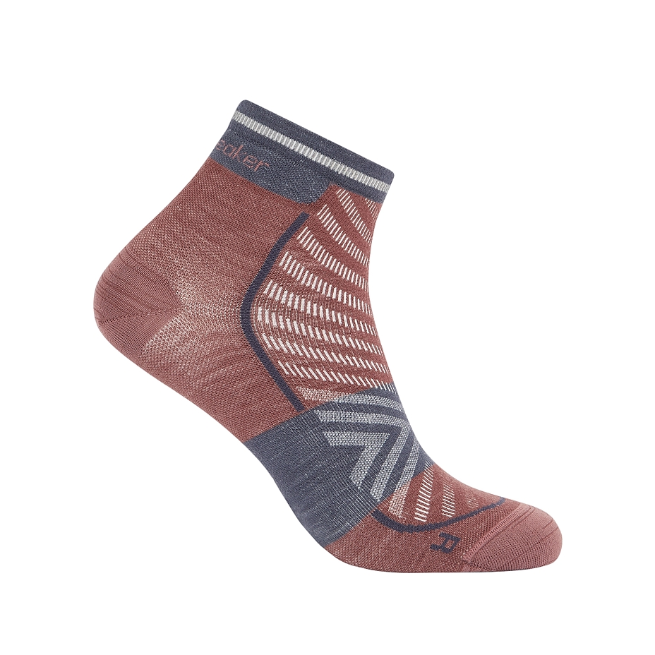 Merino Blend socks Run Ultralight Mini Icebreaker Carob