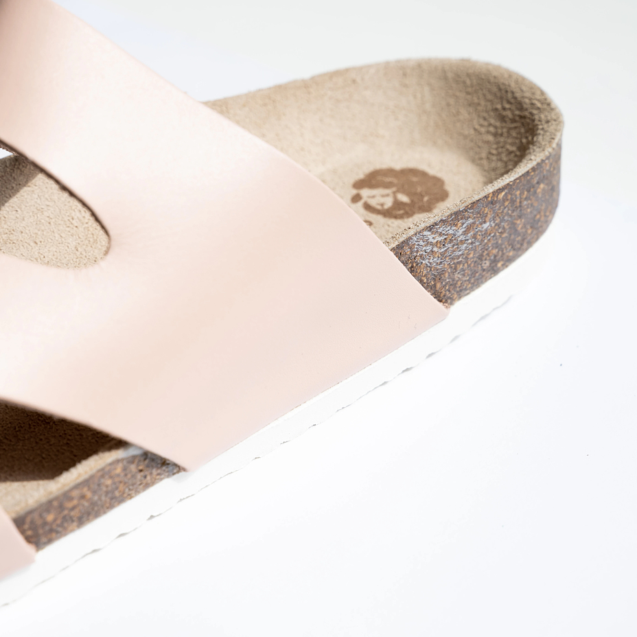 Women's cork anatomical slip-on shoes Lola pink - 2nd quality