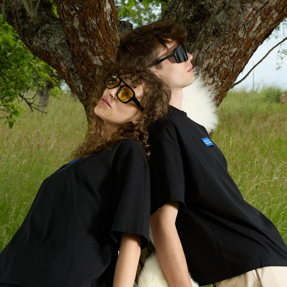 Woolee Capsule organic cotton t-shirt black