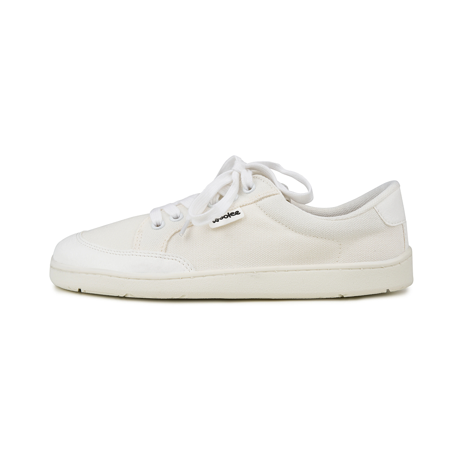 Women’s barefoot textile sneakers Oxy white