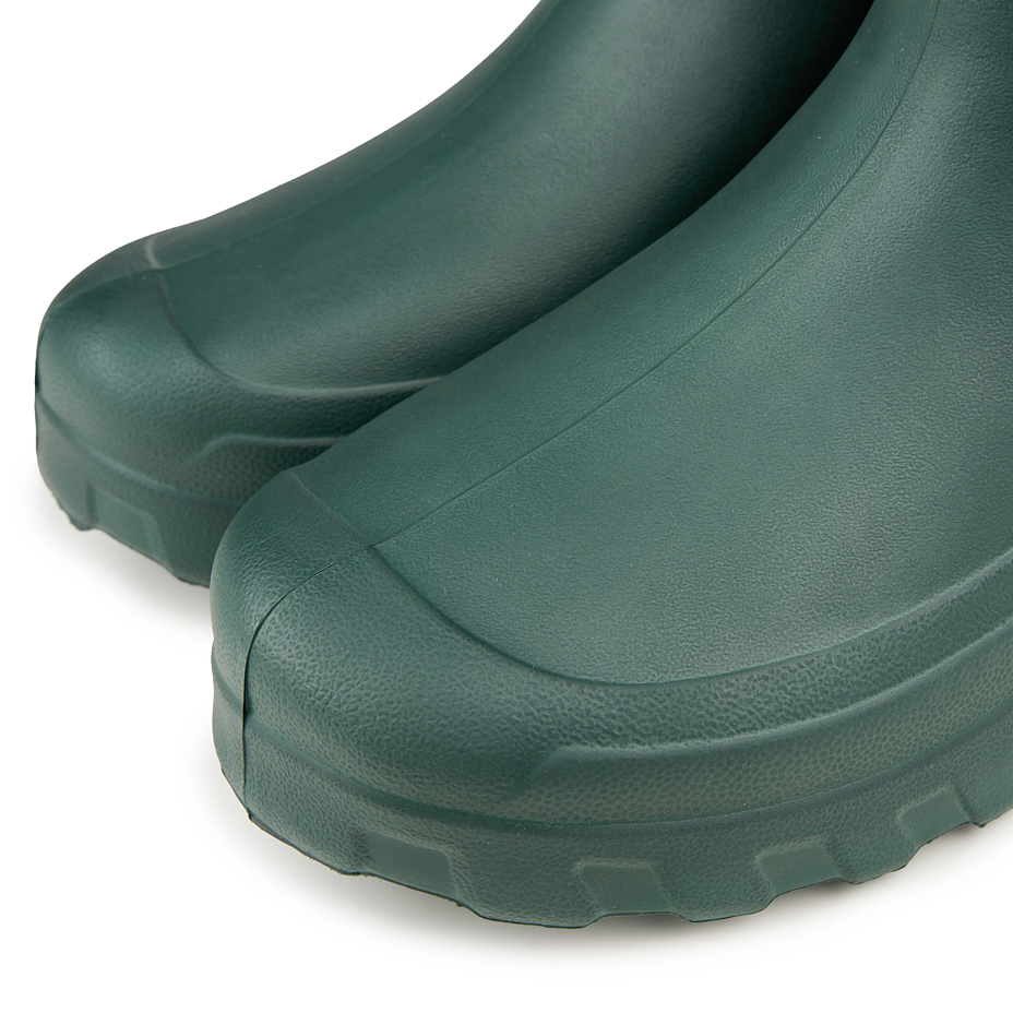 Men's high wellies with wool insole green