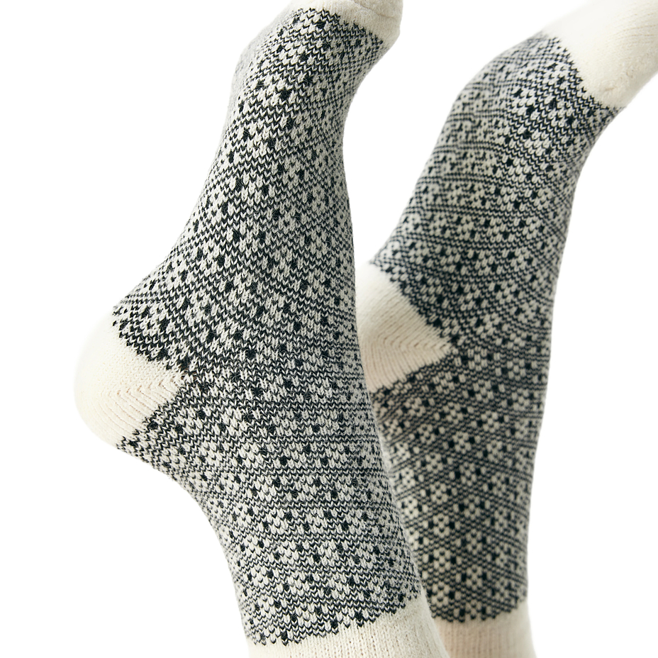 Sheep Socks Merino Jacquard Black