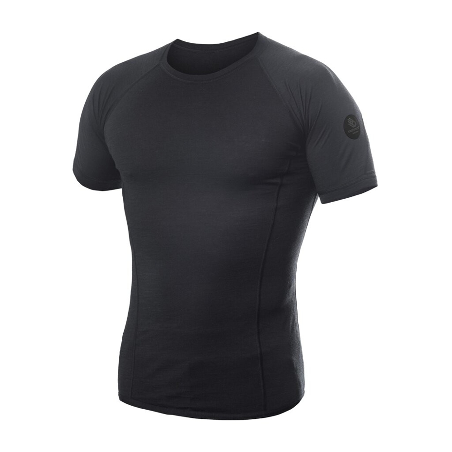 Men's functional T-shirt Sensor Merino Air black