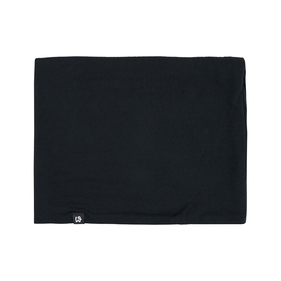 Thin Merino Woolee neck warmer black