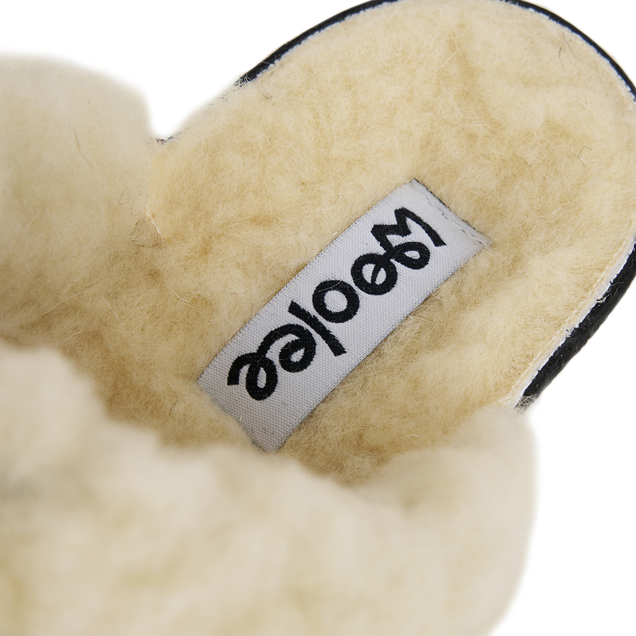 Two-pack of women's Merino wool wedge heel slippers