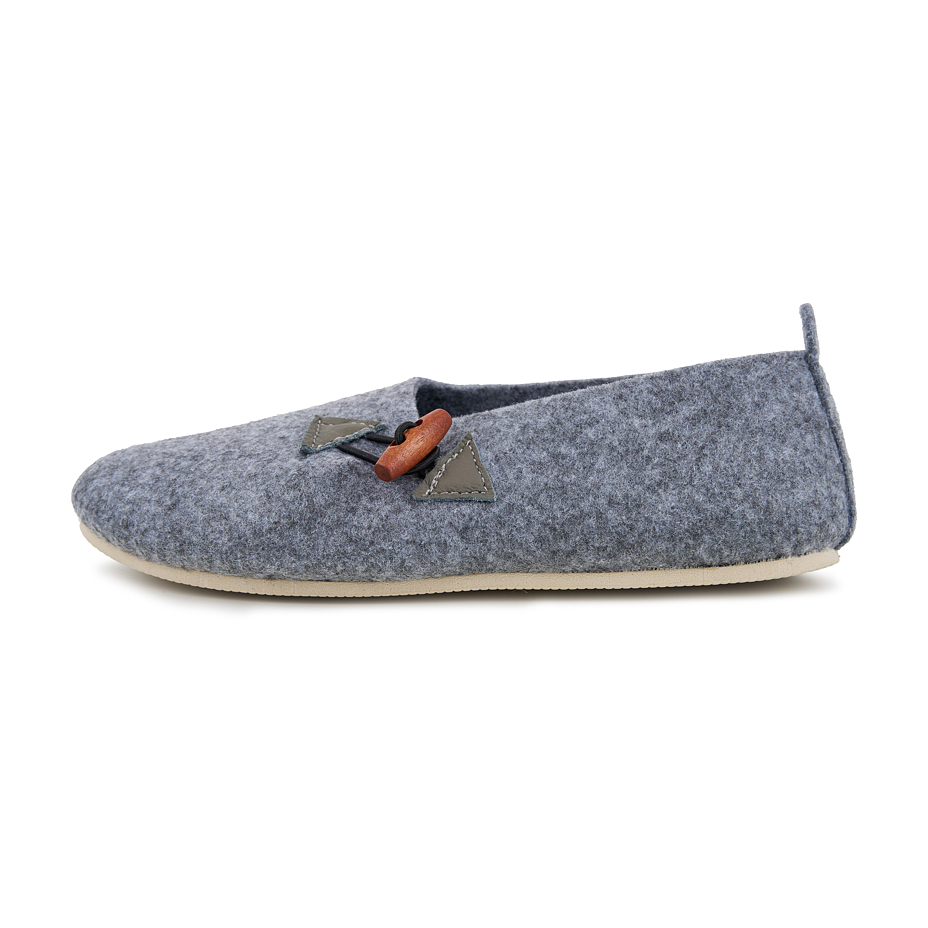 Women's wool felt slippers Marisa gray