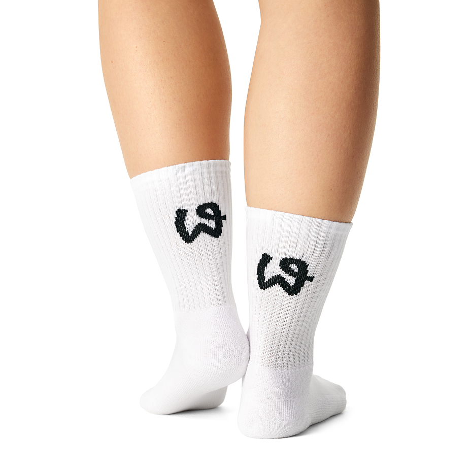 3 pairs of soft-footfall cotton socks white