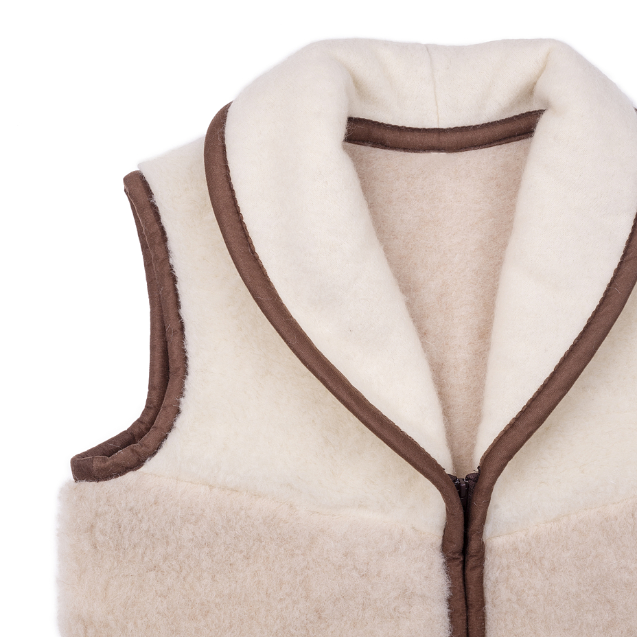 Vlnka Wool Vest with Collar