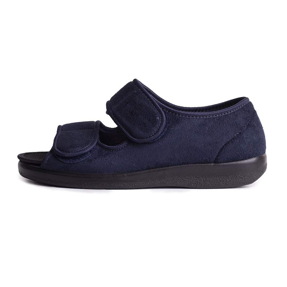 Open-Toe Bandage Shoes Blue