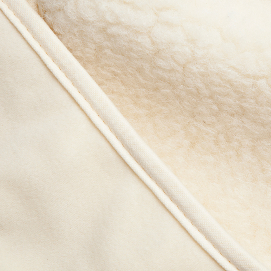 Merino wool knee brace natural