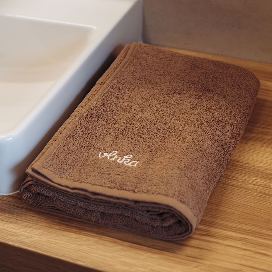 Vlnka Cotton Bath Towel Brown